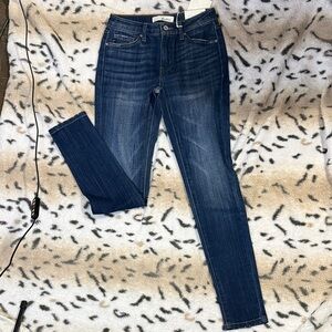 KanCan Dark Blue Washed Skinny Jeans